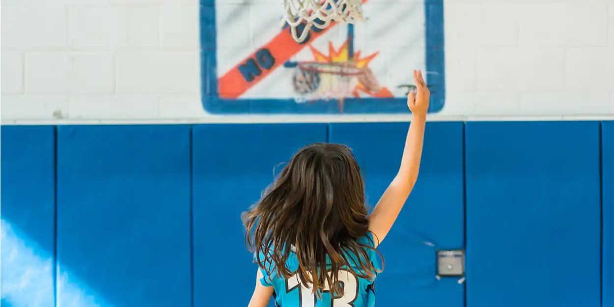 image of participant playing basketball
