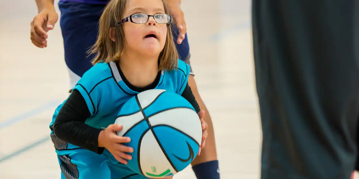 image of participant playing basketball