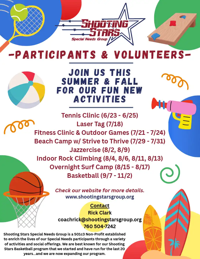flyer for summer activities