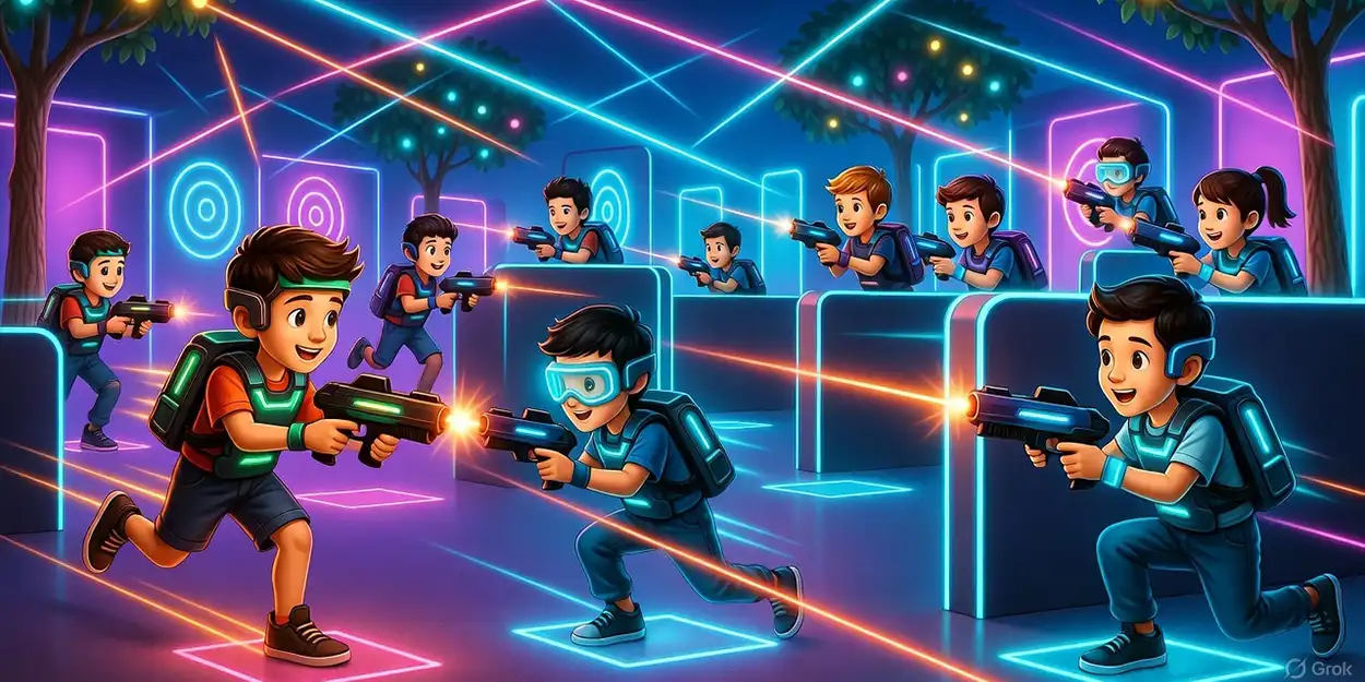 animated photo of laser tag