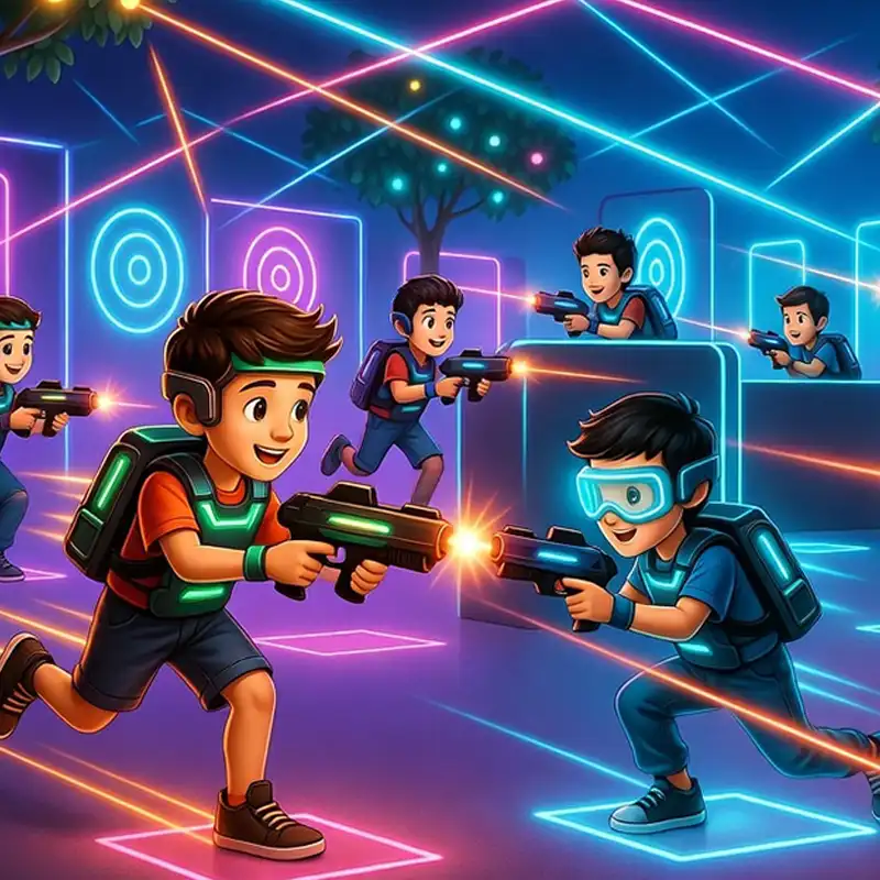 animated photo of laser tag